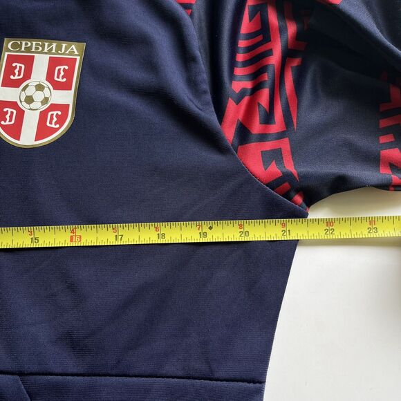 Puma Serbian Nat’l Team Men's Medium Stadium Track Jacket Soccer Football Blue - Picture 6 of 7